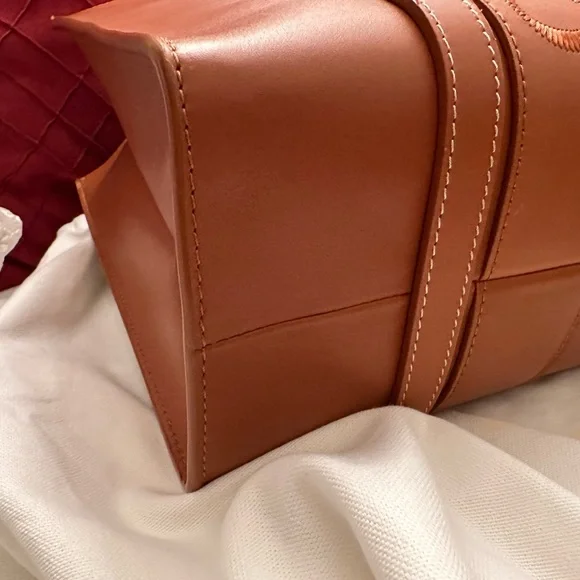 Tan Leather Chloe medium woody tote - Picture 4 of 11